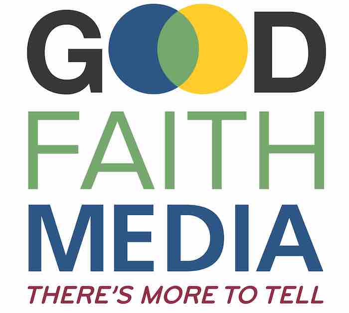 Graphic of Good Faith Media logotype.