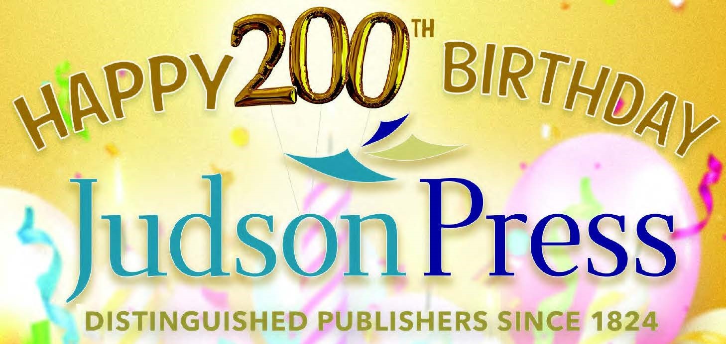 Party graphic celebrating the 200th anniversary of Judson Press, an ABHMS publishing ministry.