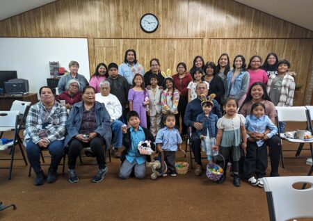 Image of members of the congregation of Bethany Baptist Church in Clarksdale, Arizona, on the Yavapai-Apache reservation.