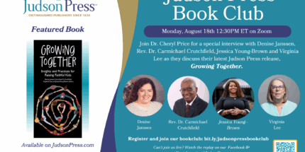 Mark your calendar for the August meeting of the Judson Press Book Club