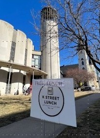 Photo of First Baptist Church in Lincoln, NE, site of the K Street Lunch Program.